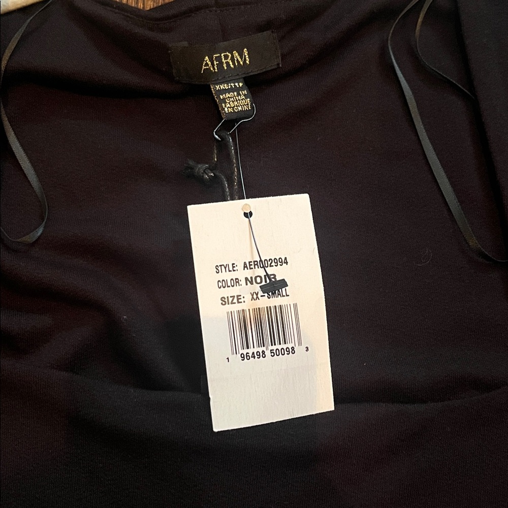 AFRM Noir Long Sleeve romper - Picture 3 of 4